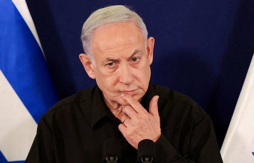 Israeli Prime Minister Benjamin Netanyahu speaks during a press conference