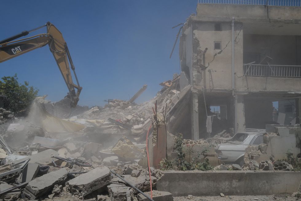 Israeli strikes on a civilian house