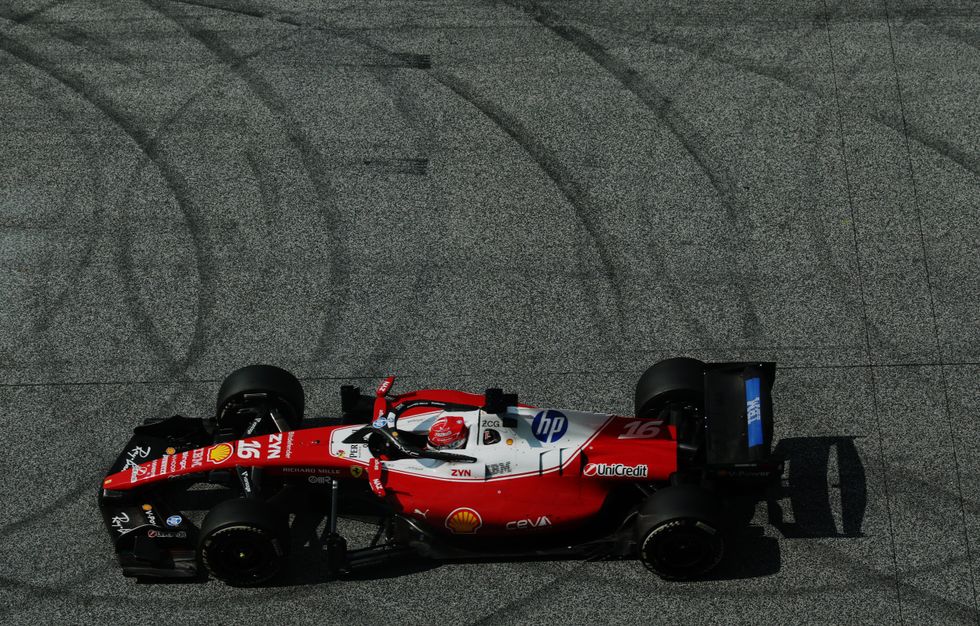 It was a disappointing day for Leclerc, who started in P2 but came home in P8
