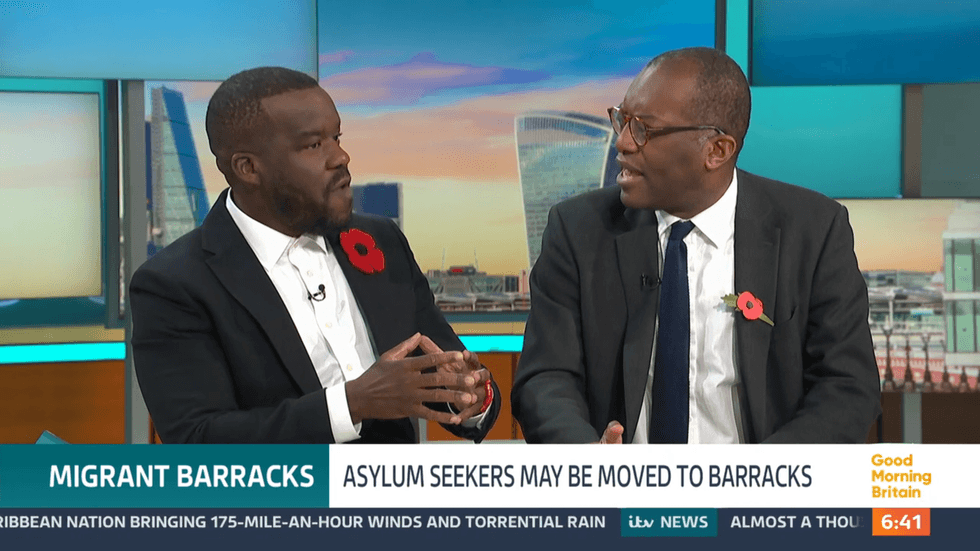 ITV GMB: Nels Abbey and Kwasi Kwarteng