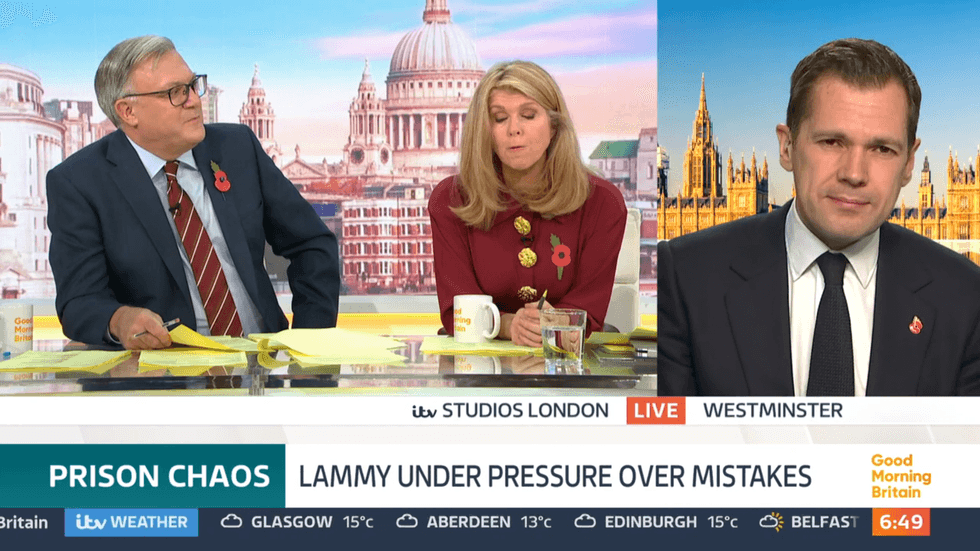ITV GMB: Robert Jenrick with Kate Garraway and Ed Balls