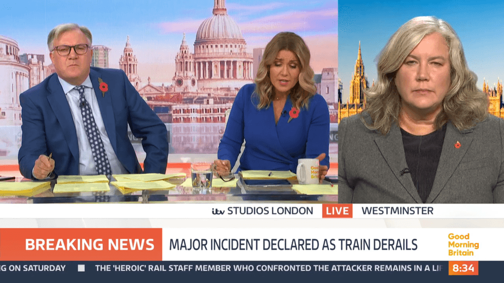 ITV GMB: Susanna Reid led the questioning of Heidi Alexander