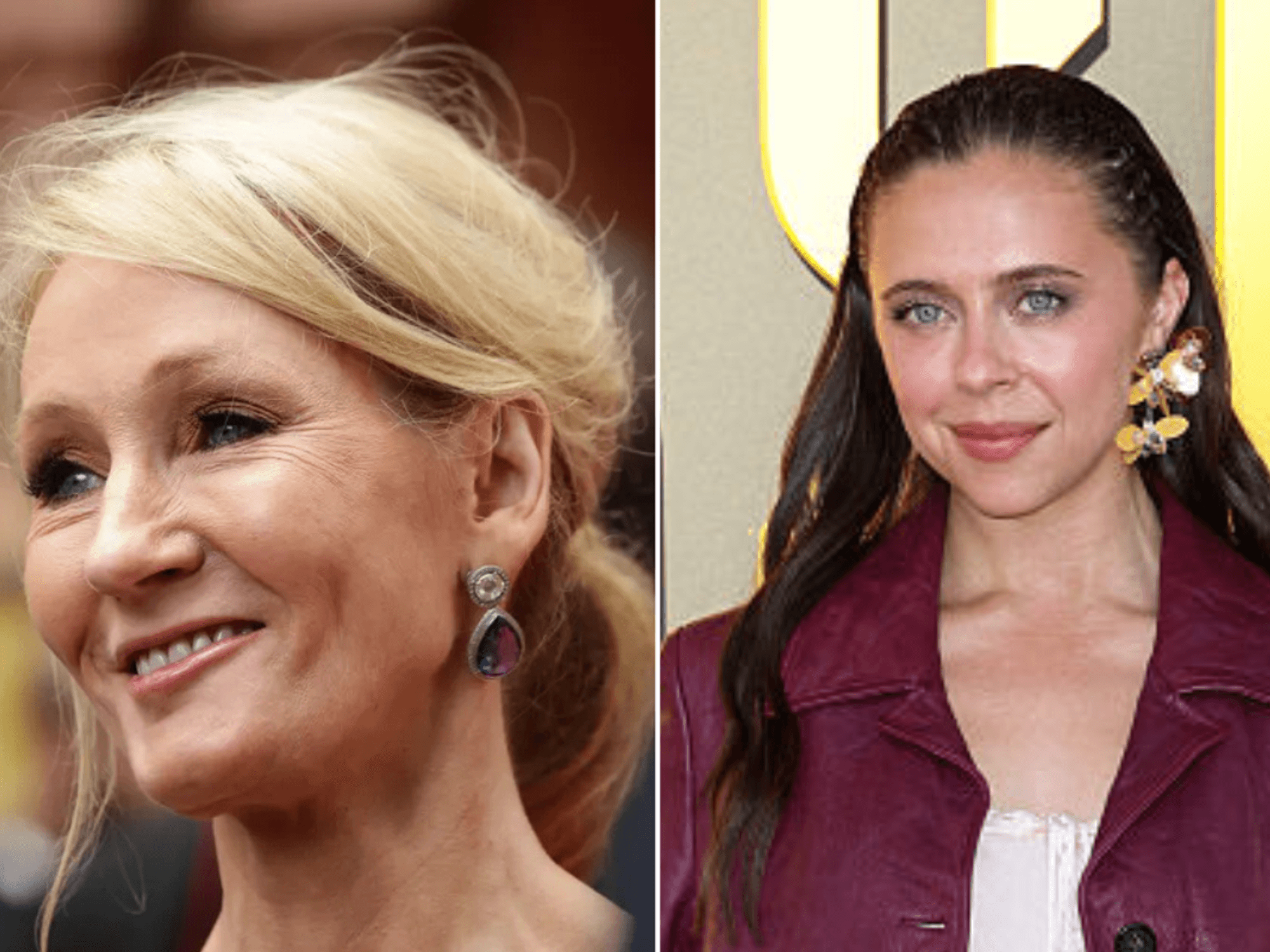 J.K Rowling and Bel Powley
