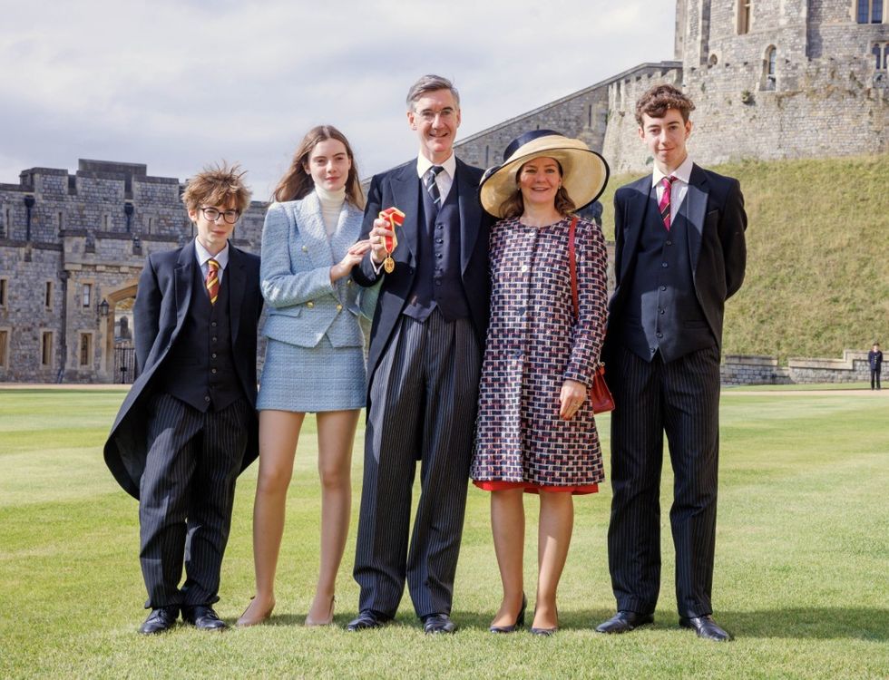 Jacob Rees-Mogg and his family