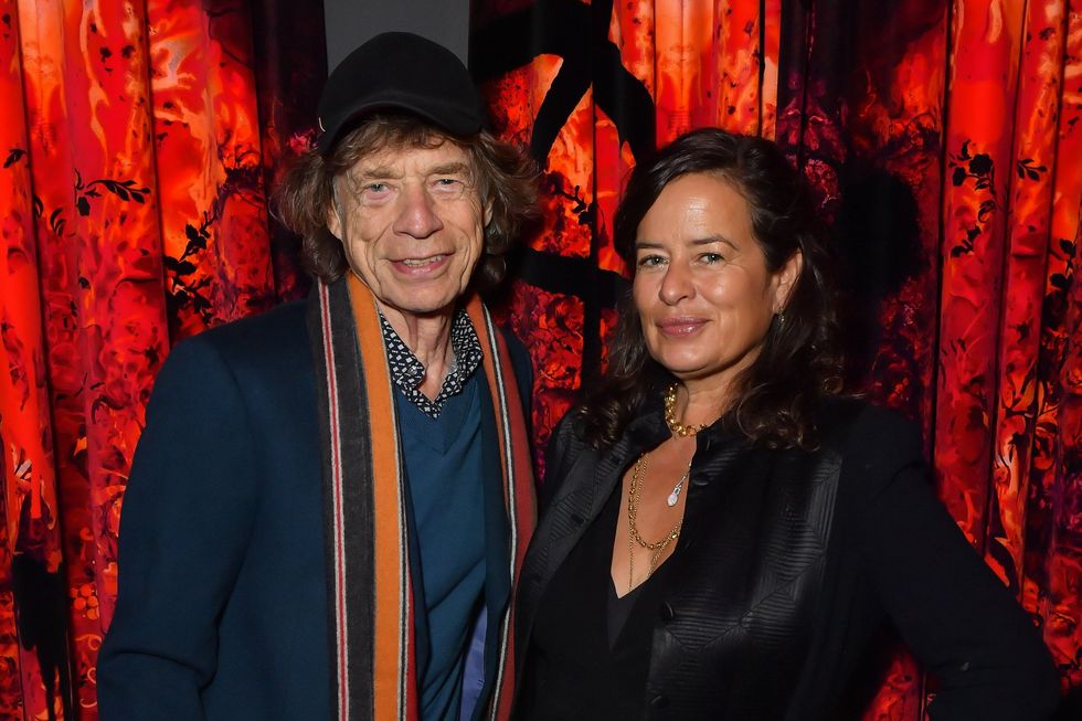Jade Jagger (right)
