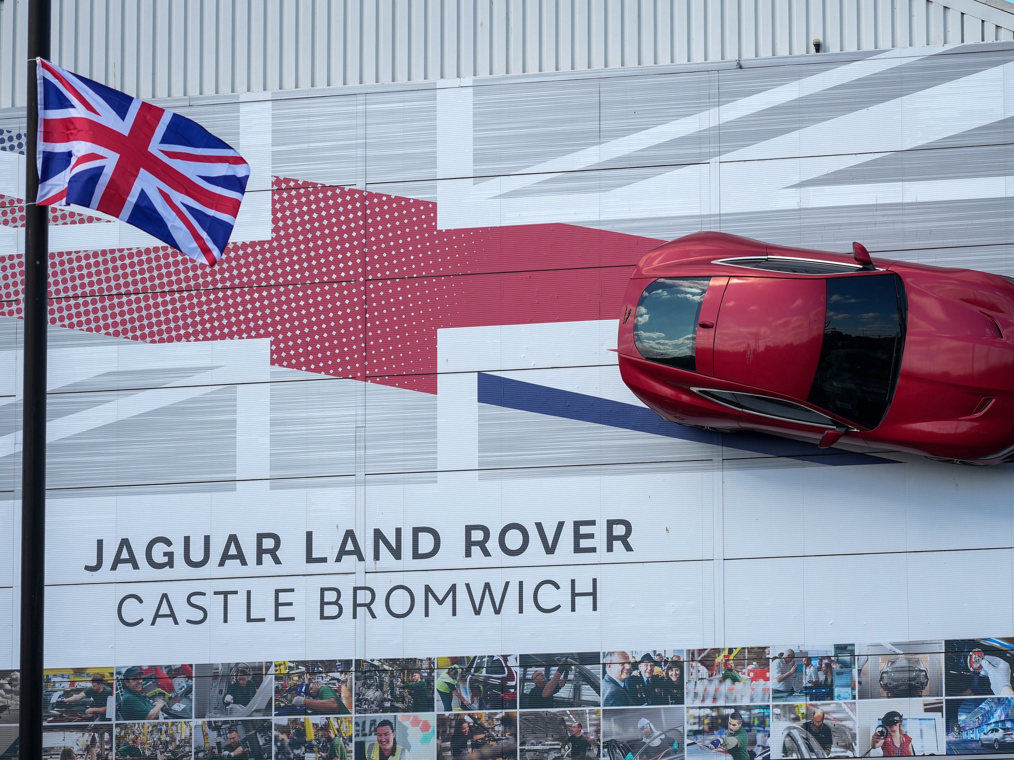 Jaguar Land Rover factory in Castle Bromwich