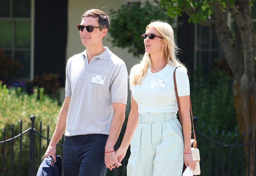 Jared Kushner (left) and Ivanka Trump (right)