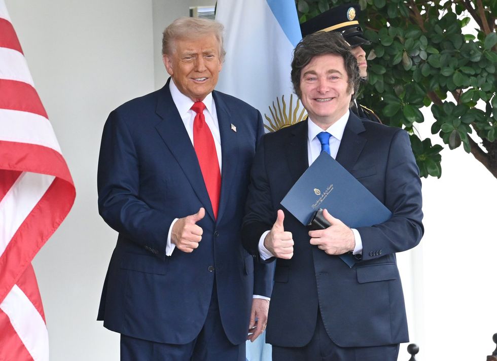 Javier Milei and Donald Trump
