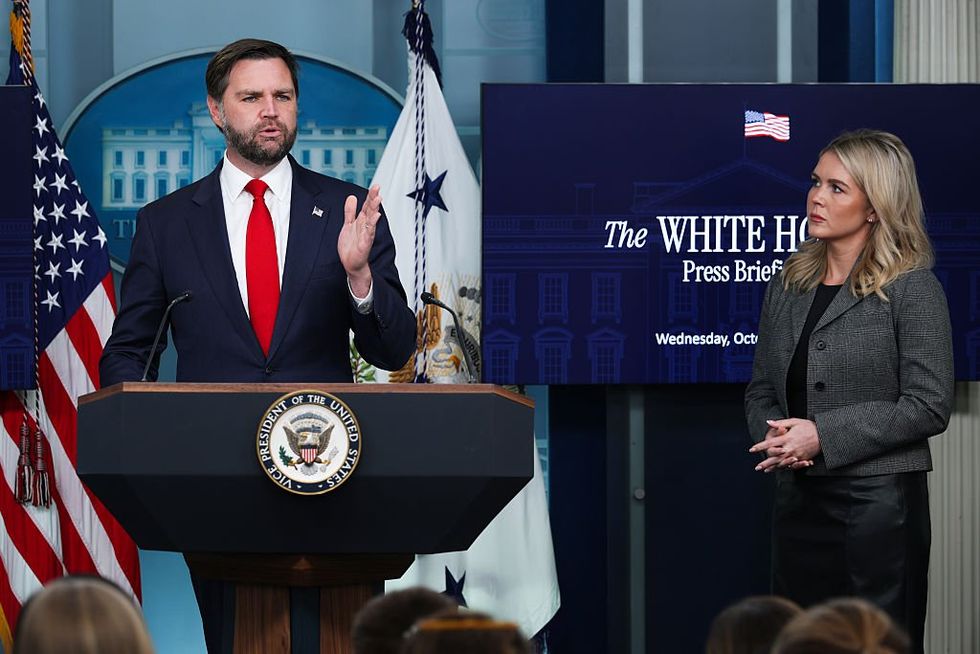 JD Vance and Karoline Leavitt