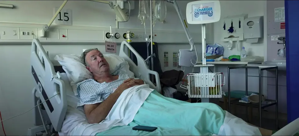 Jeremy Clarkson in bed with cancer
