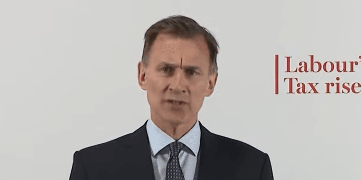 Jeremy Hunt promises further tax cuts if Conservatives win the election