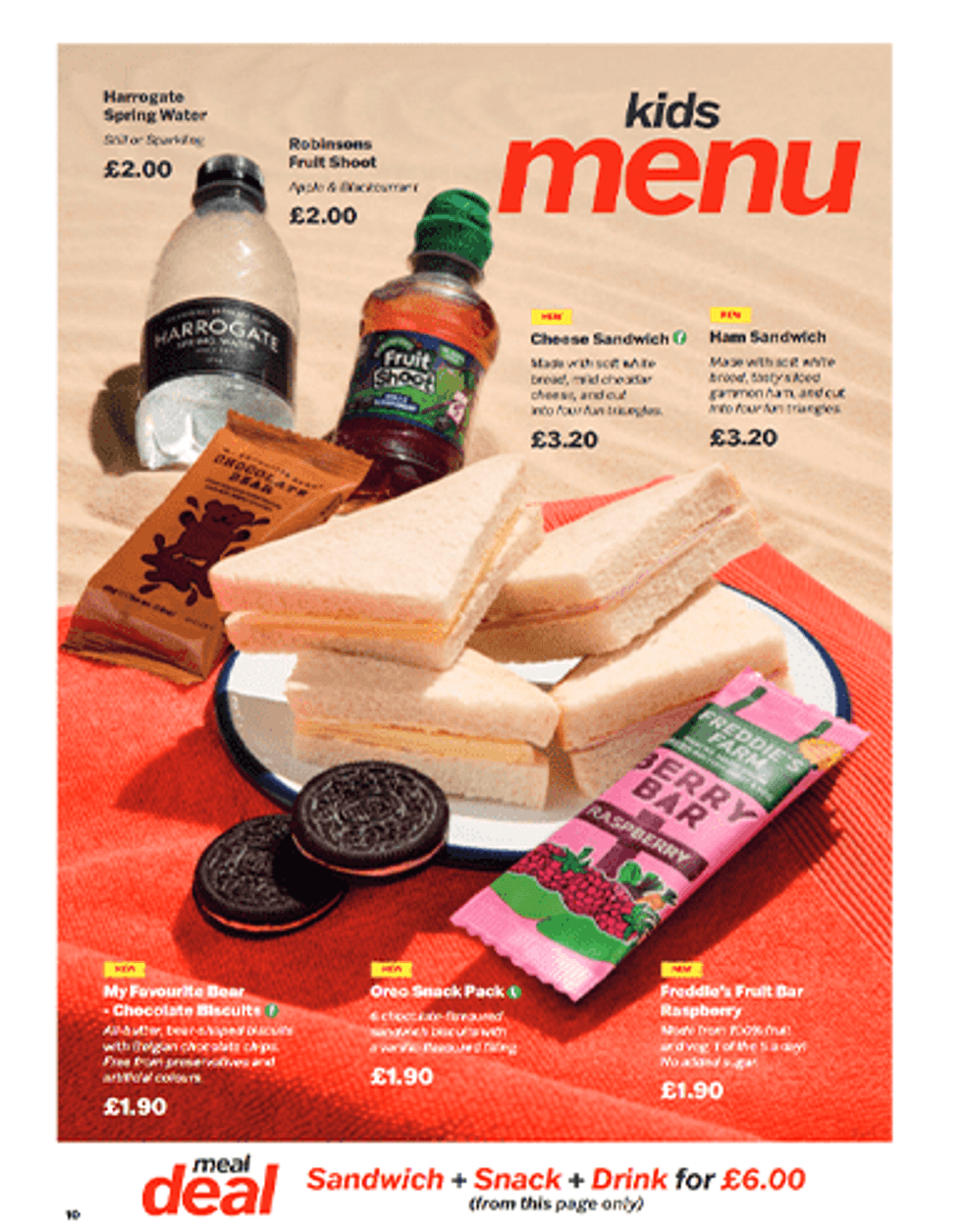 Jet2 kids menu summer 2025