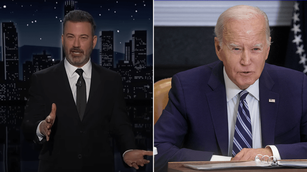 Jimmy Kimmel and Joe Biden
