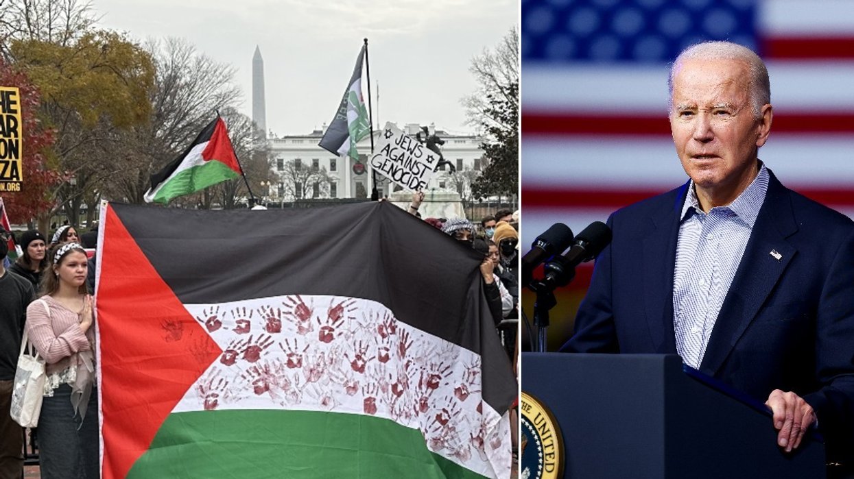 Joe Biden and Pro-Palestinian protesters