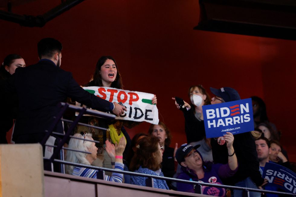 Joe Biden's speech was interrupted by pro-Palestine protesters