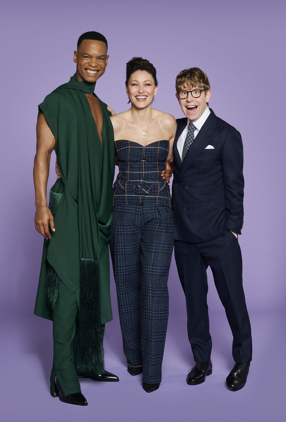 Johannes Radebe, Emma Willis and Josh Widdicombe