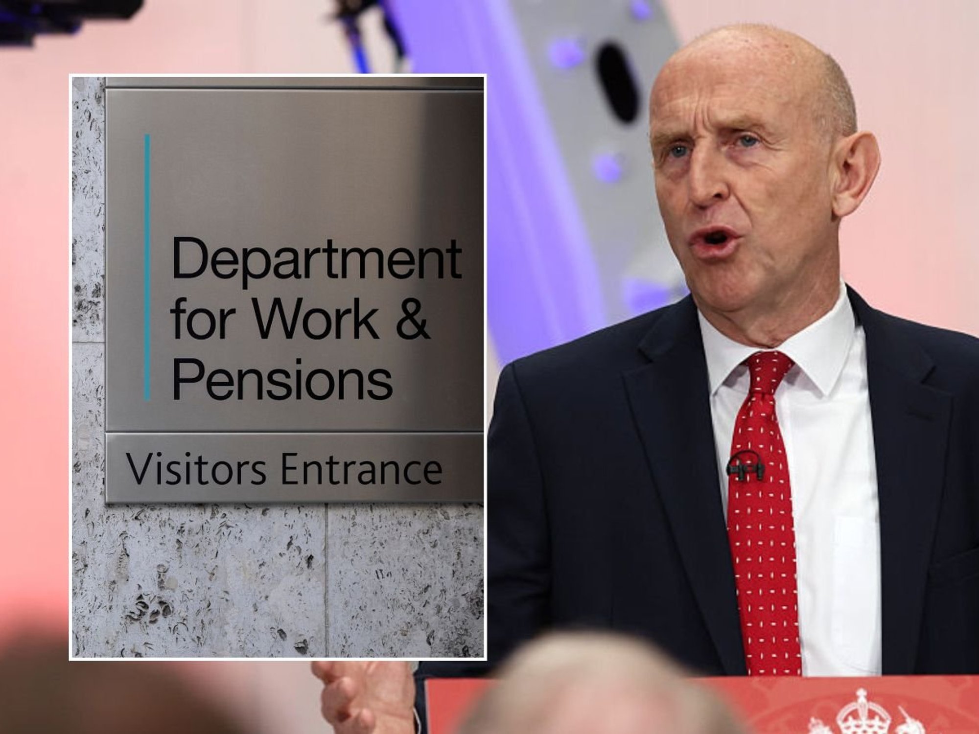 John Healey and DWP sign