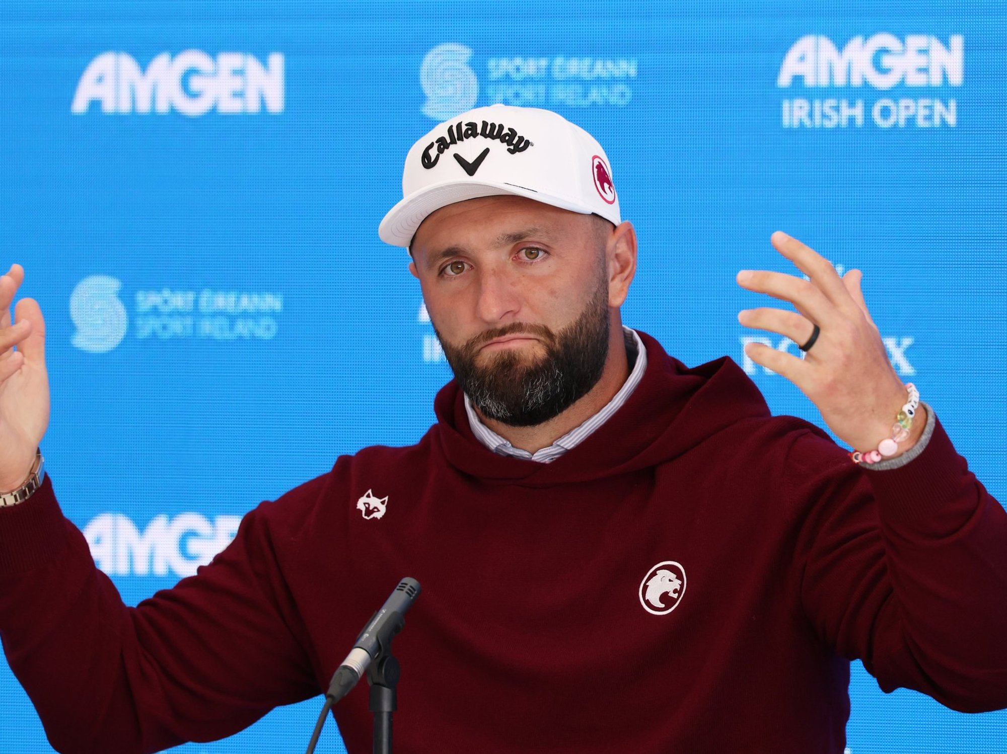 Jon Rahm has admitted LIV Golf’s uncertain future has created further “turbulence” but refused to reveal whether he could follow Brooks Koepka and Patrick Reed back to the PGA Tour