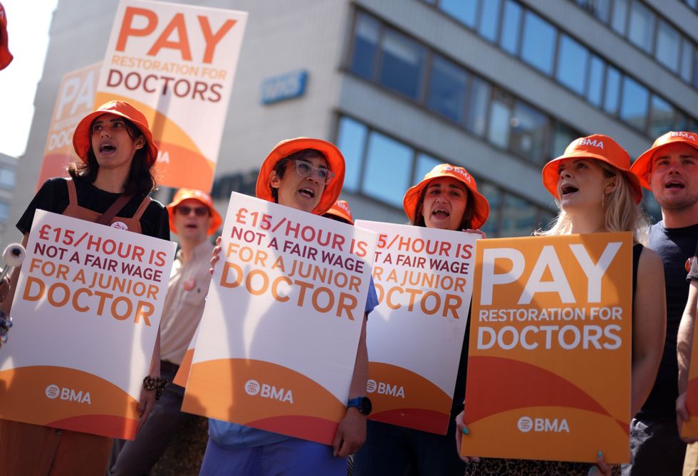 Junior doctors on strike