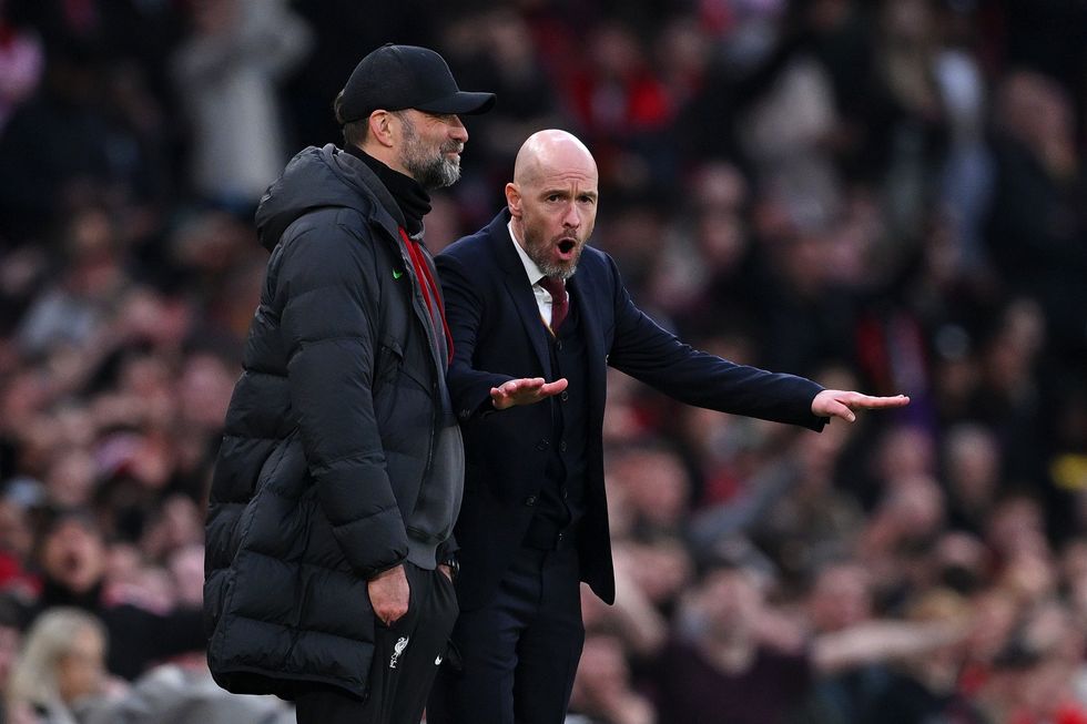 Jurgen Klopp and Erik ten Hag