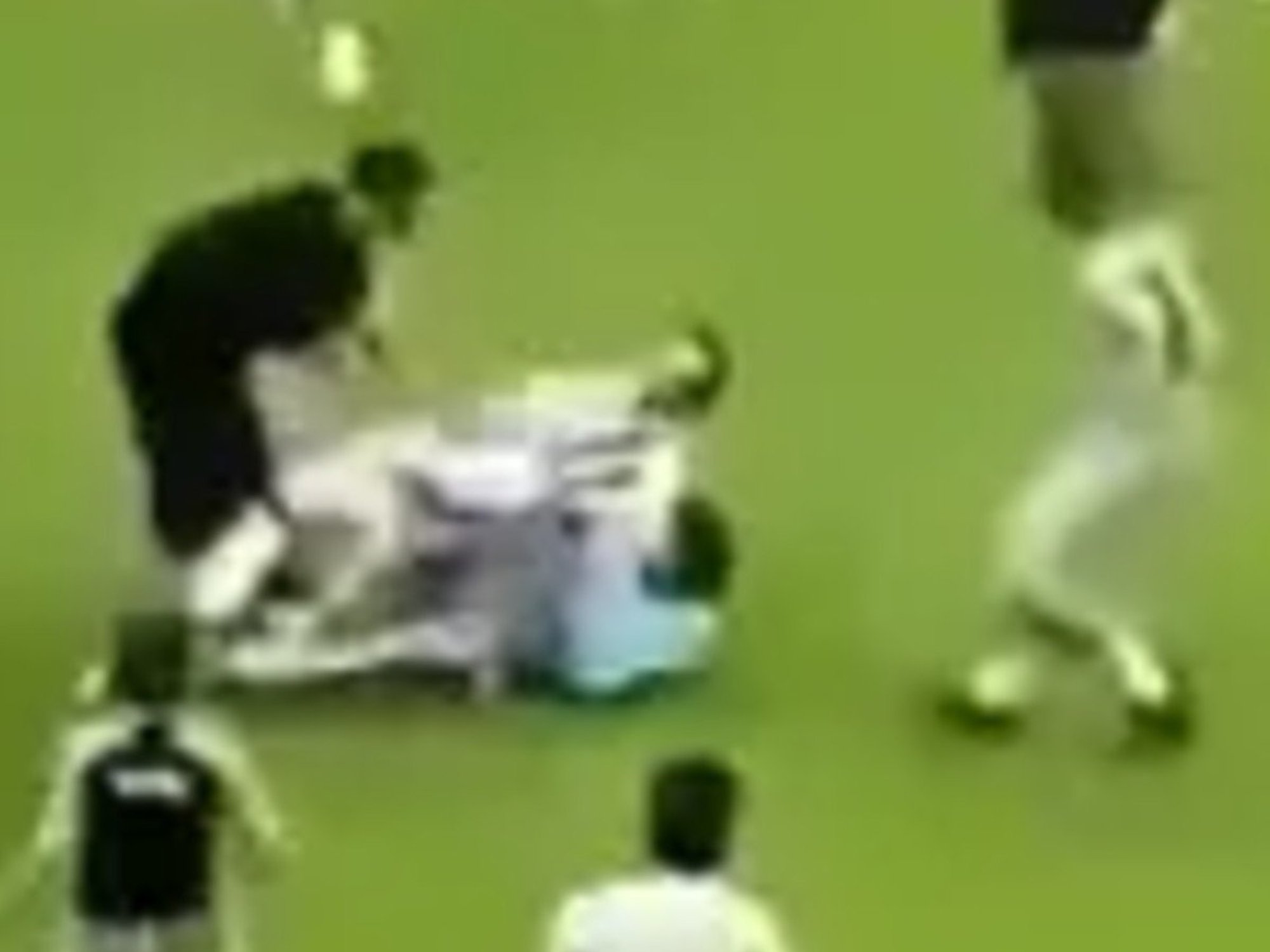 Juventus defender Federico Gatti was forced to miss training after being wiped out by a supporter during a bizarre pitch invasion