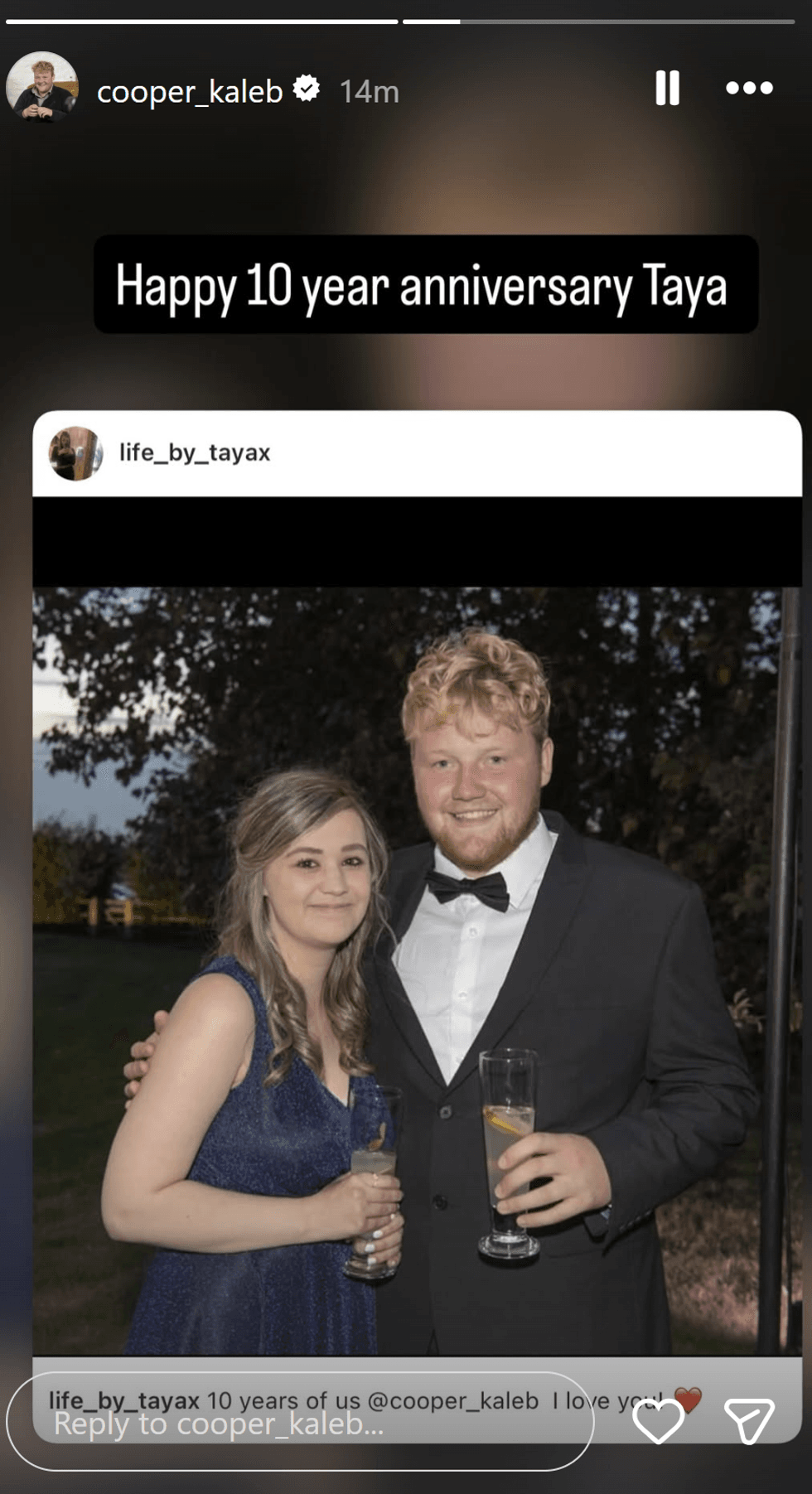Kaleb Cooper and Taya Wilkinson