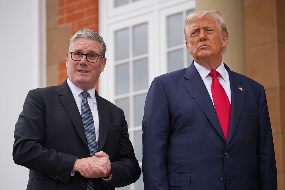Keir Starmer and Donald Trump