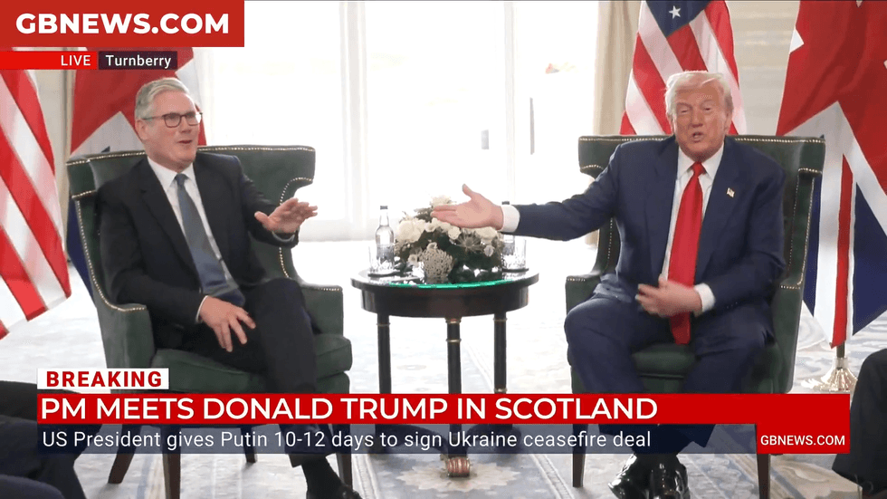 Keir Starmer and Donald Trump