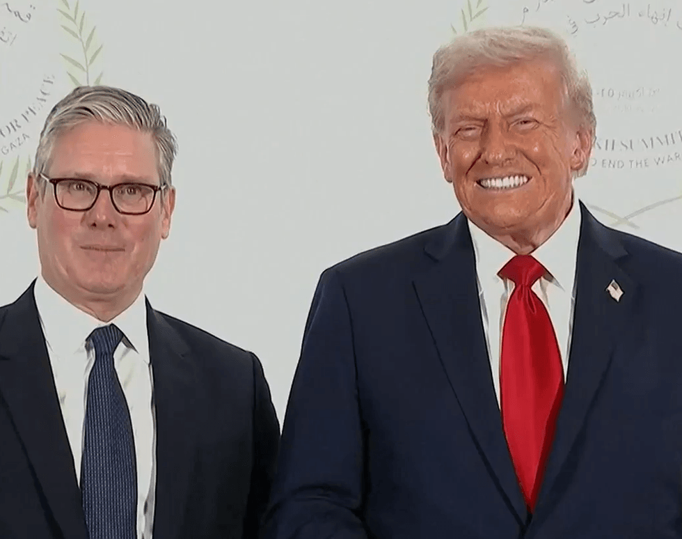 Keir Starmer and Donald Trump