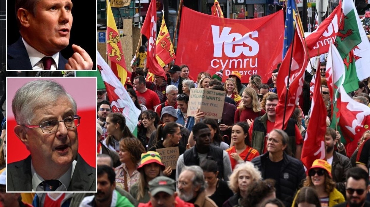 Keir Starmer and Mark Drakeford have been blamed by Conservatives for events in Wales