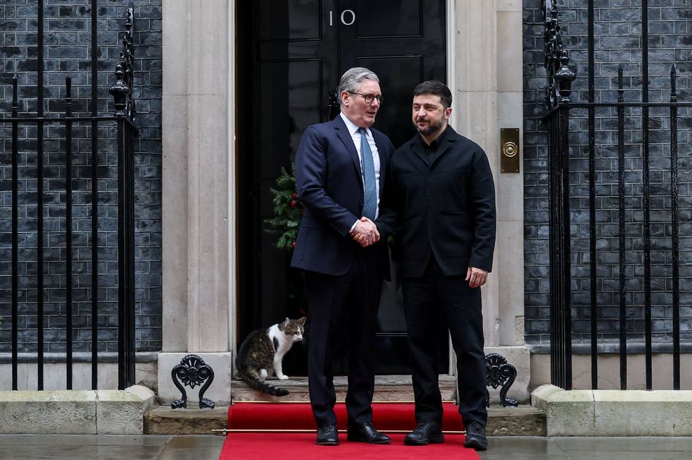 Keir Starmer and Volodymyr Zelensky