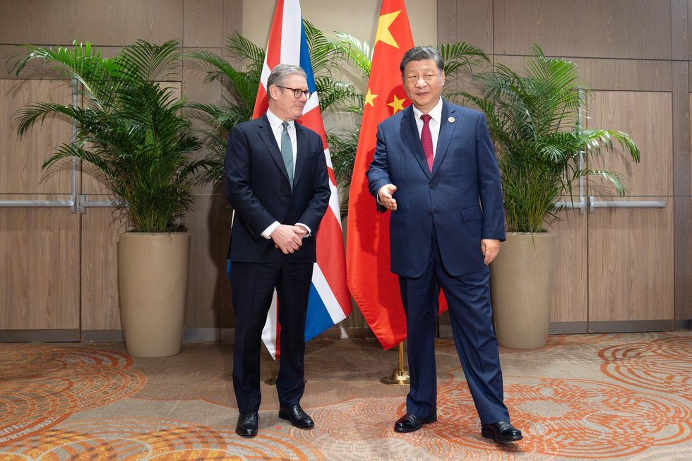 Keir Starmer and Xi Jinping
