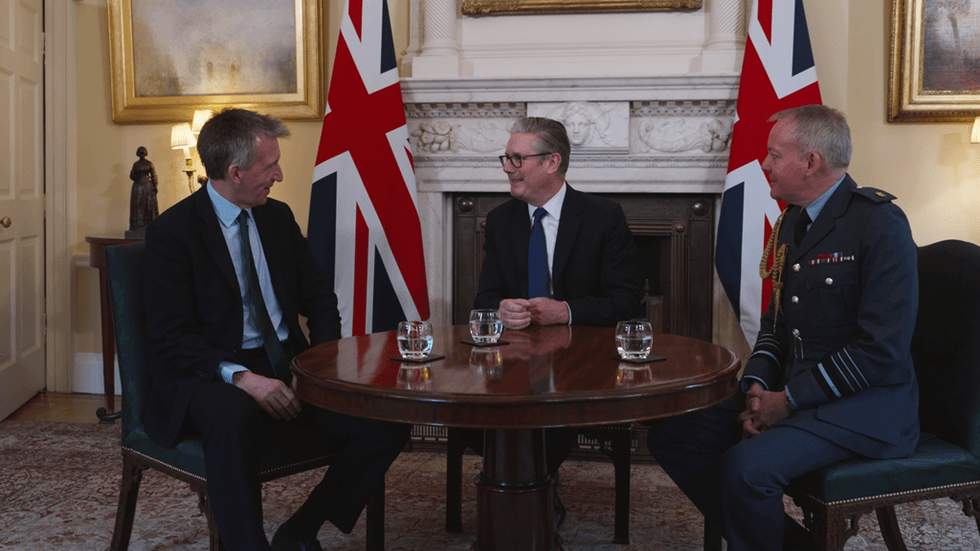 Keir Starmer, Dan Jarvis and Sir Richard Knighton