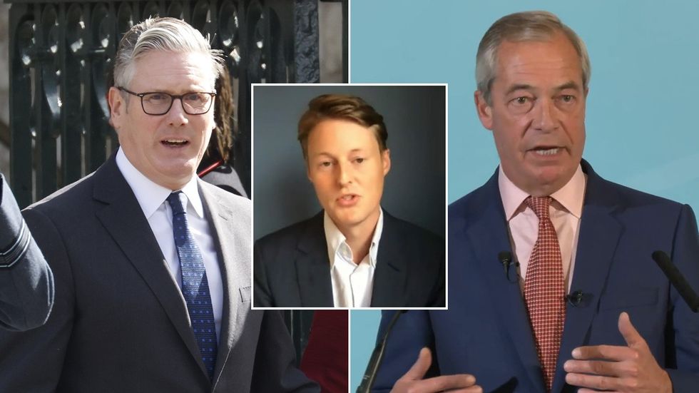 Keir Starmer, Guy Dampier, Nigel Farage