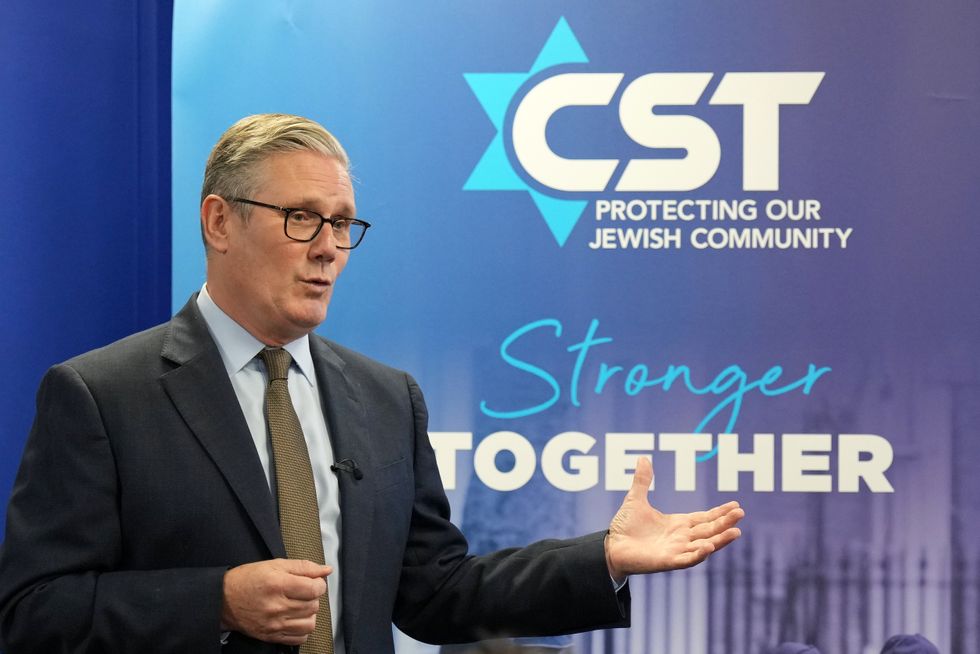 Keir Starmer speaking at the Community Security Trust