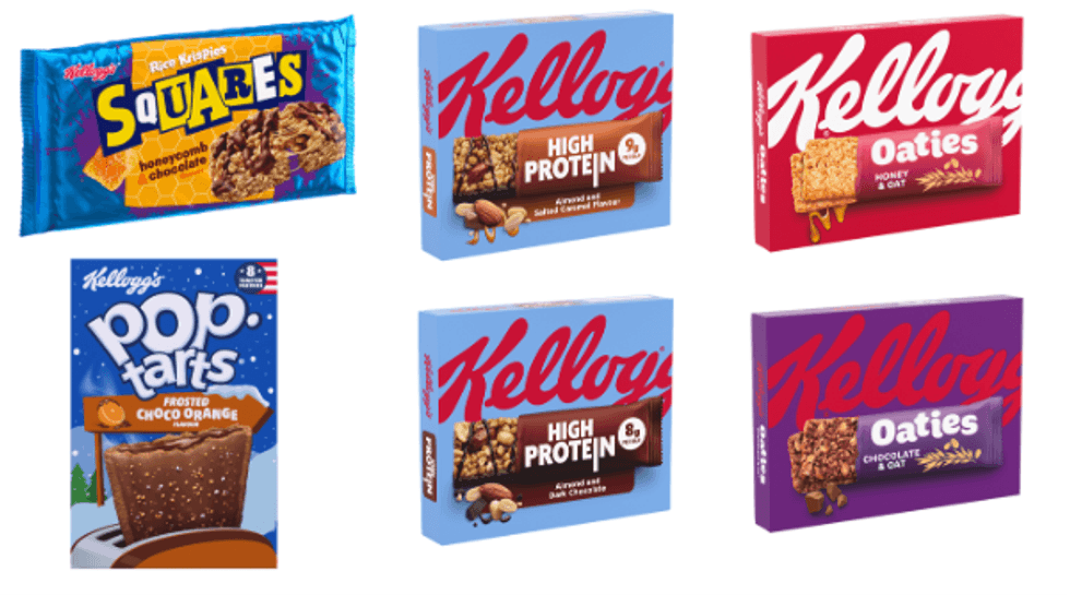 Kellogg's new breakfast snack range