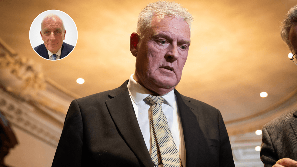 Kelvin MacKenzie (left), Lee Anderson (right)