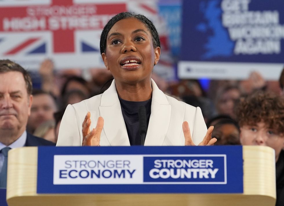 Kemi Badenoch at the Conservatives' campaign launch