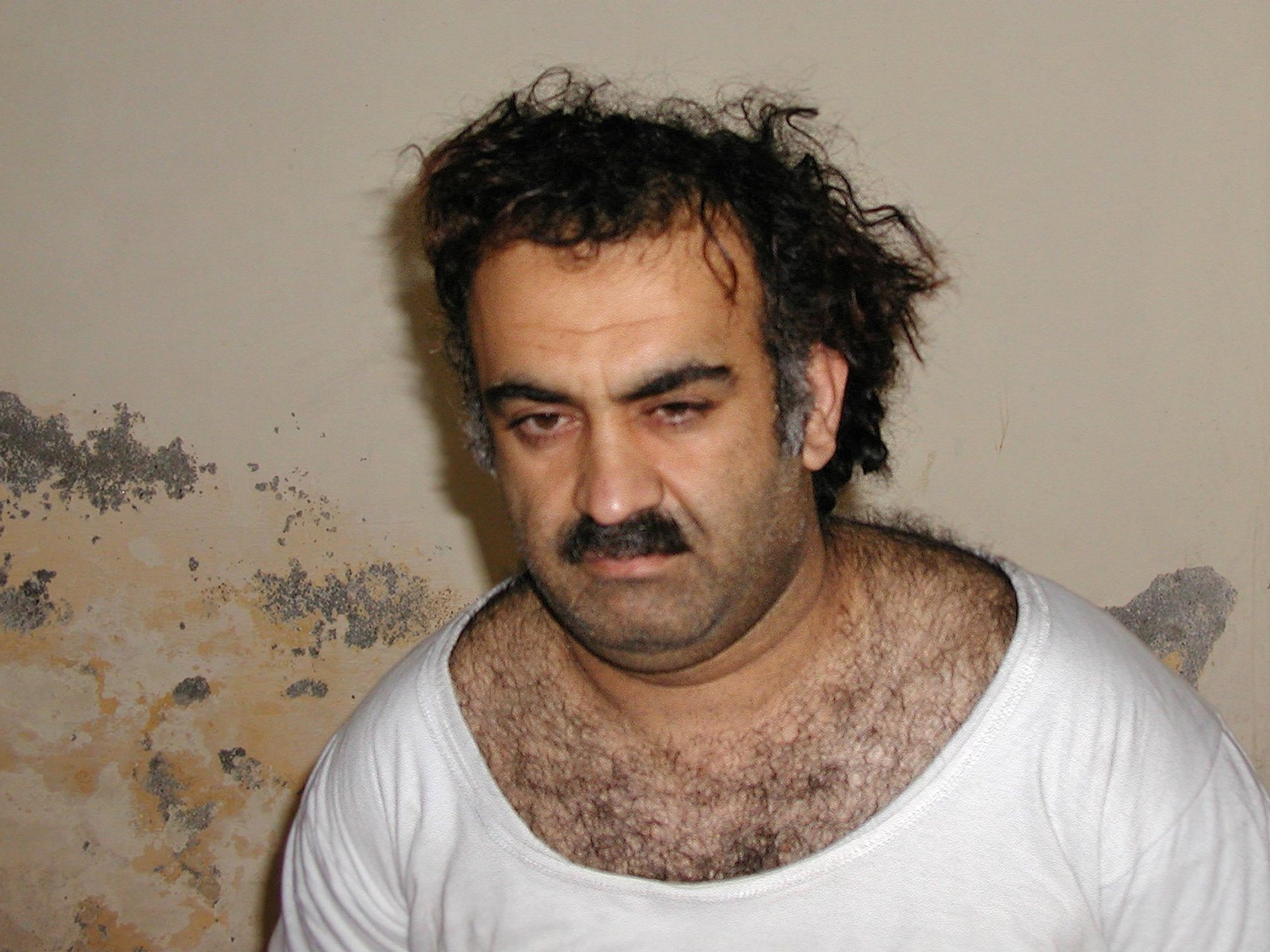Khalid Sheikh Mohammed shortly after capture in 2003