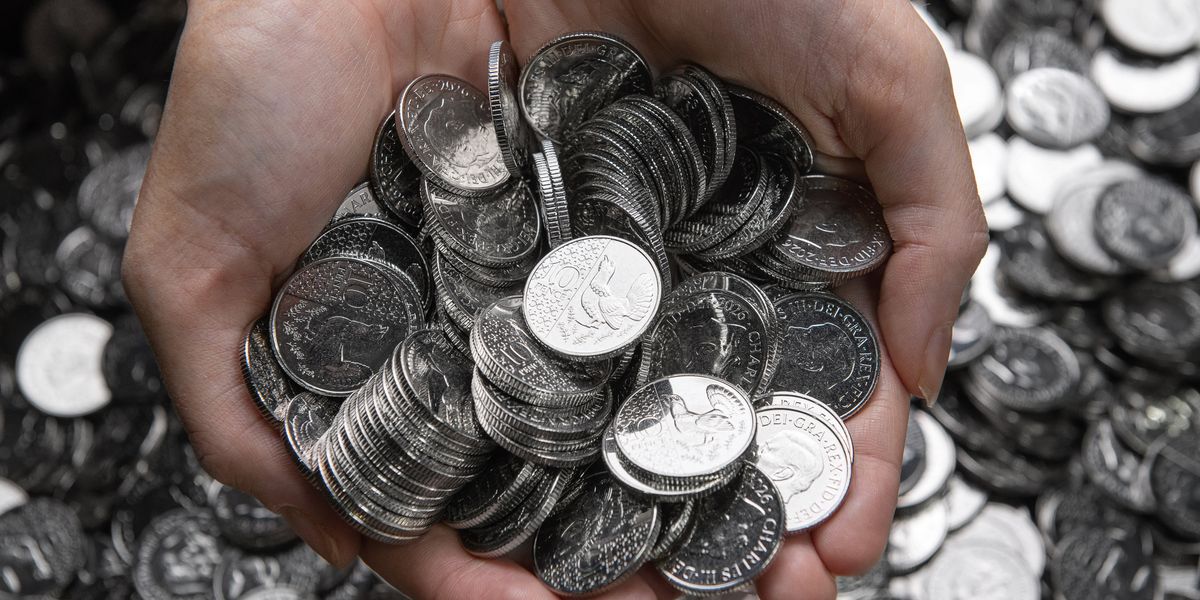 More than seven million 10p coins with the King's face on to enter circulation for the first time