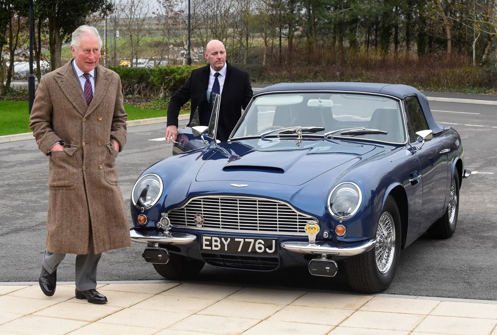 King Charles and his Aston Martin DB6