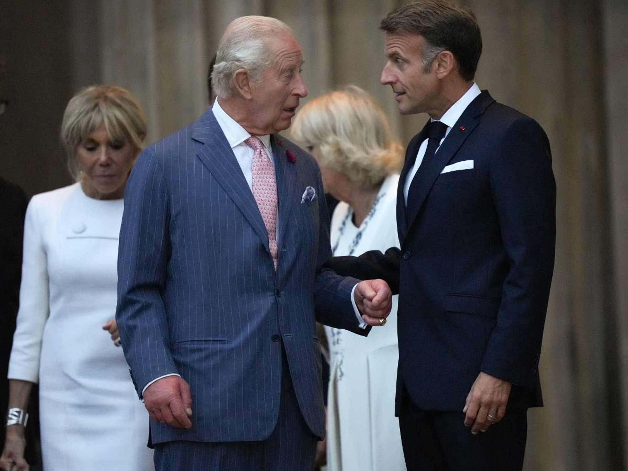 King Charles and President Emmanuel Macron