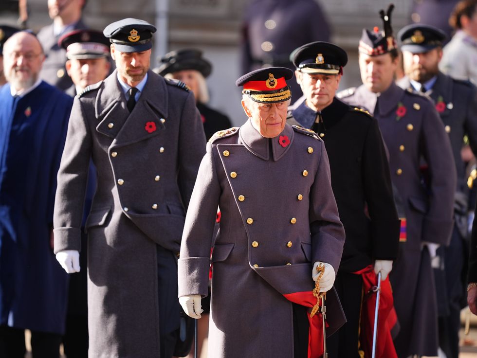 King Charles, Prince William and Prince Edward