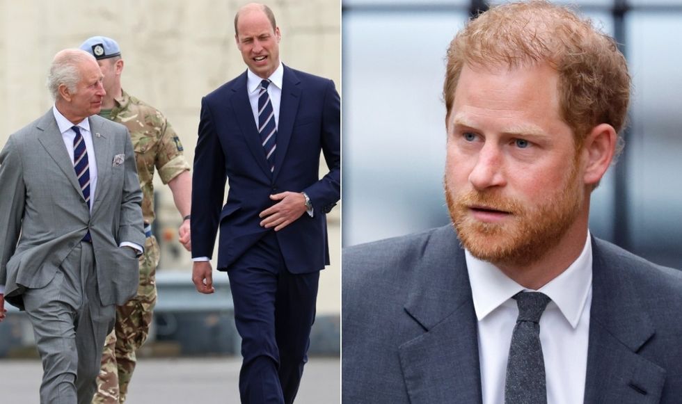 King Charles, William, Harry