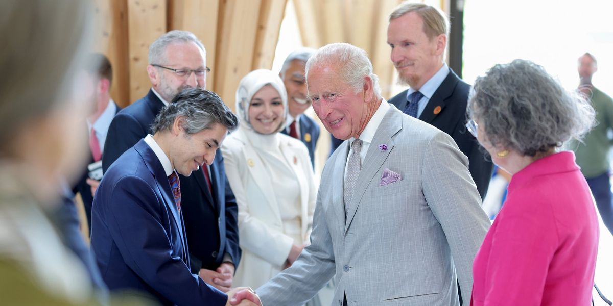 King Charles beams as he visits Europe's first ever Eco-Mosque