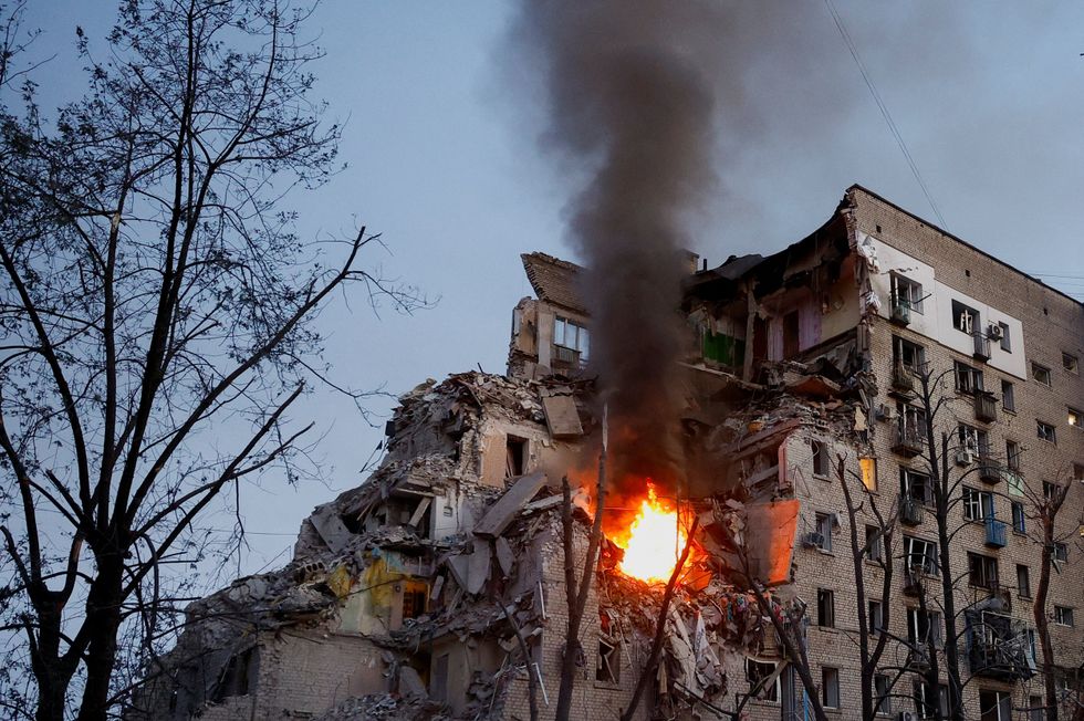 Kyiv apartment block fire