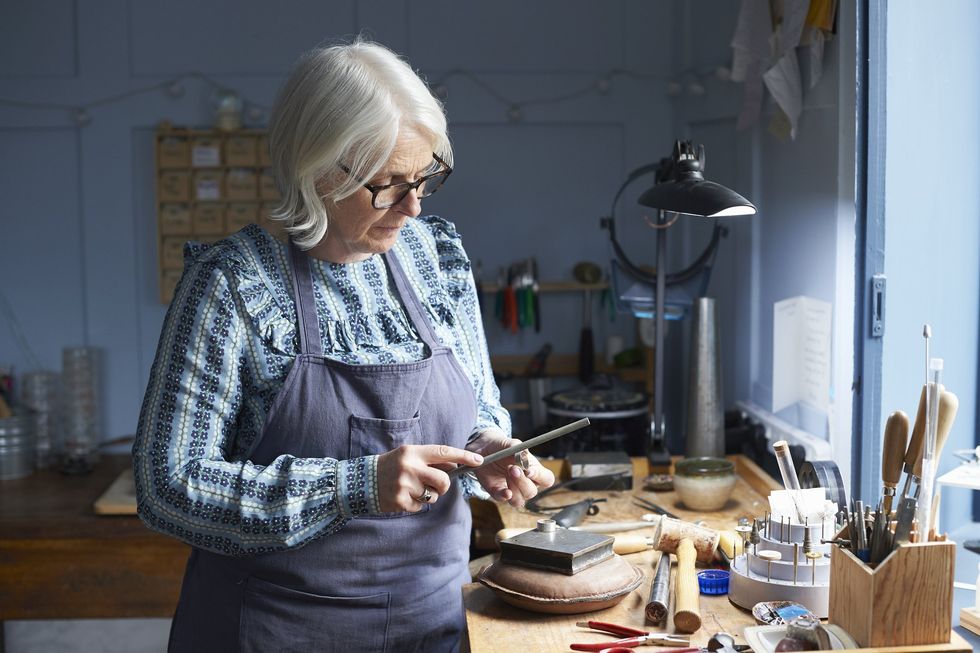 Lady working