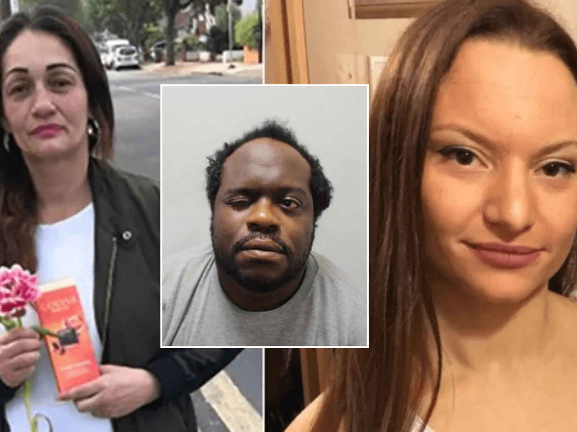 (Left to right) Carmenza Valencia-Trujillo, 53, and Sheryl Wilkins, 39 who were murdered at the hands of Levy (centre)