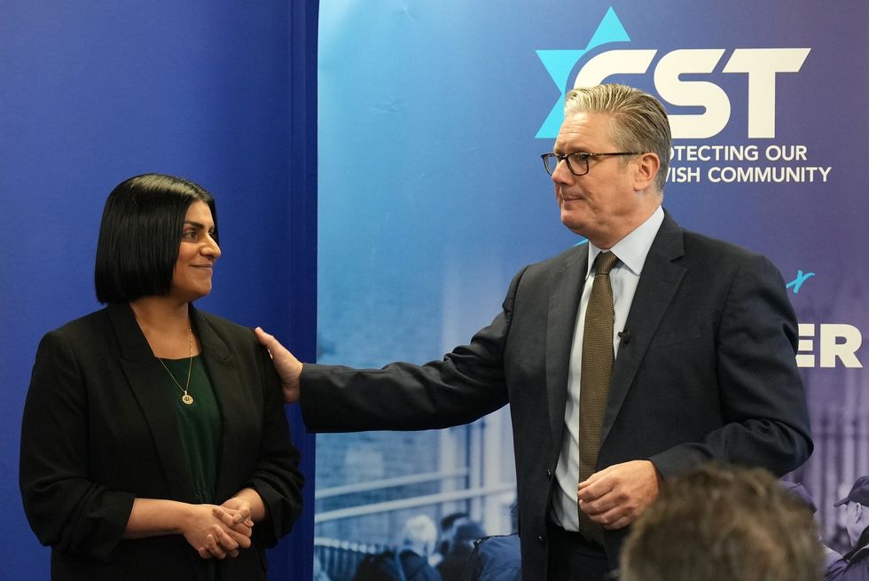 (left to right) Shabana Mahmood and Sir Keir Starmer