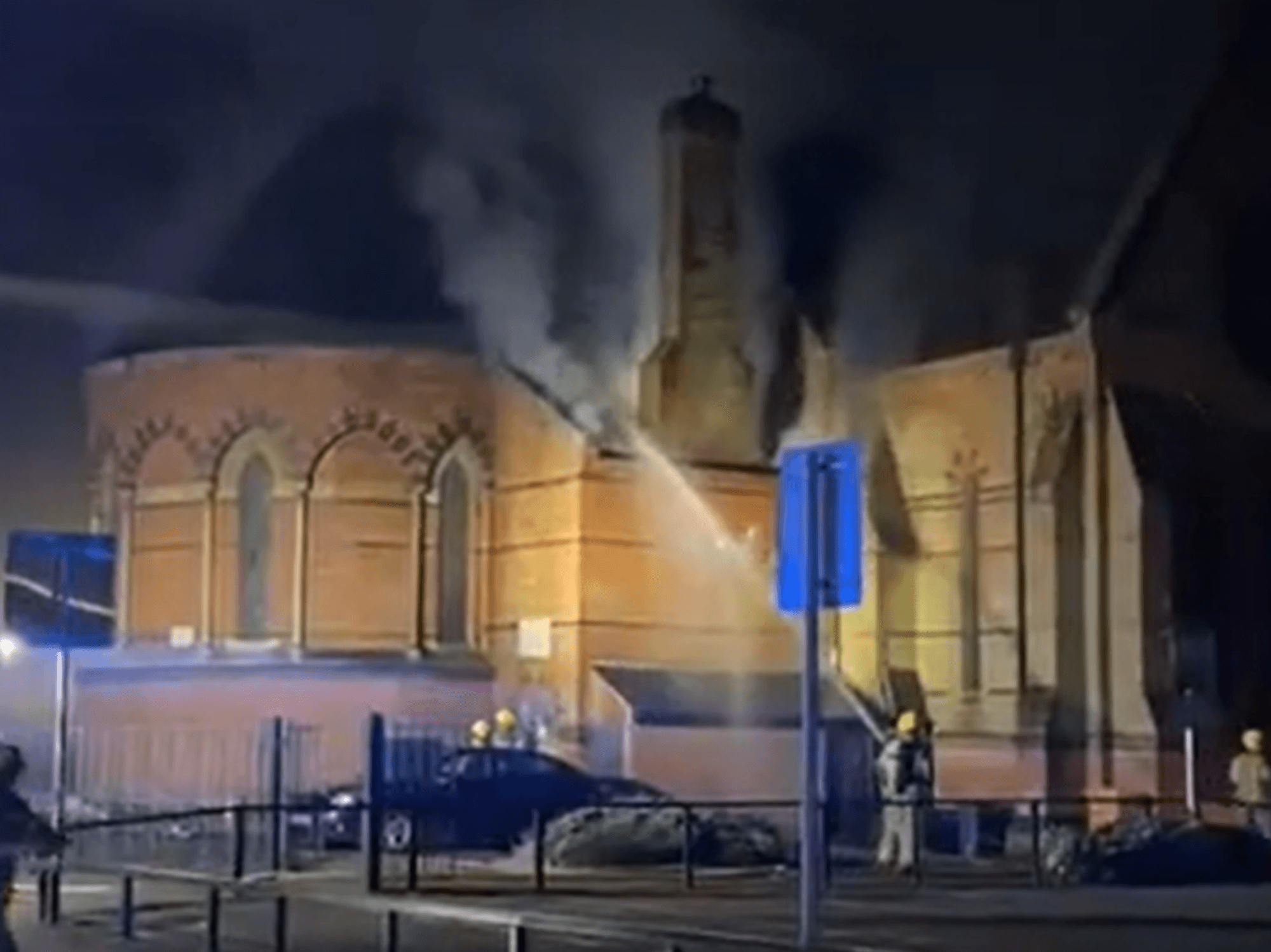 Leicester church fire